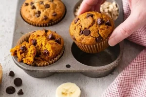 Oat Flour Banana Muffins